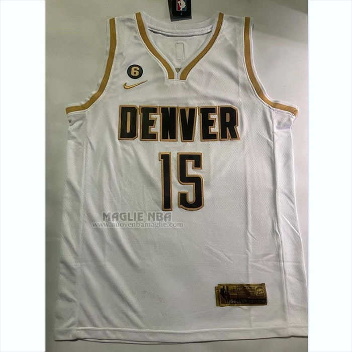 Maglia
 Nikola Jokic NO 15 Denver Nuggets Citta
 2023 NBA Finals Bianco
